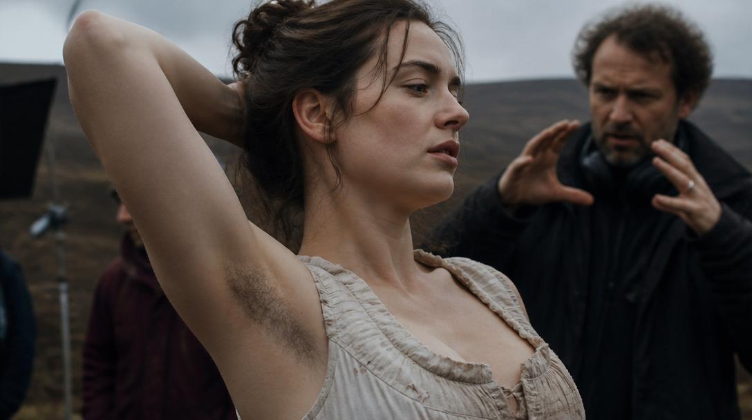 Emerald Fennell ångrar att Margot Robbies håriga armhålor klipptes bort från "Wuthering Heights"
