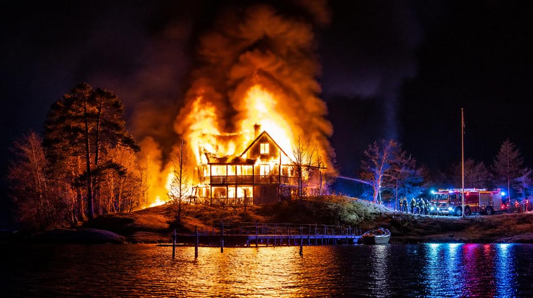 En person frihetsberövad efter serie av bränder på Stora Essingen