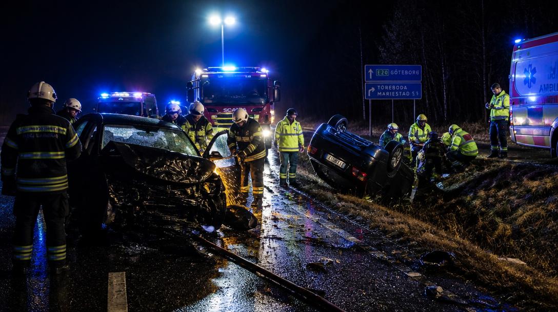 En person klipptes loss ur bil efter krock i sydöstra Malmö