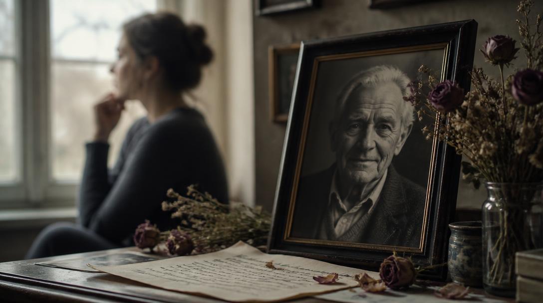 Erika Perssons pappa har dött, 95 år gammal