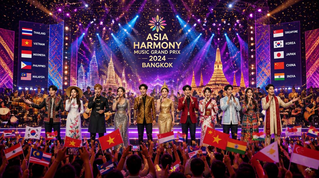 Eurovision Asien drar i gång med tio länder, final i Bangkok i november