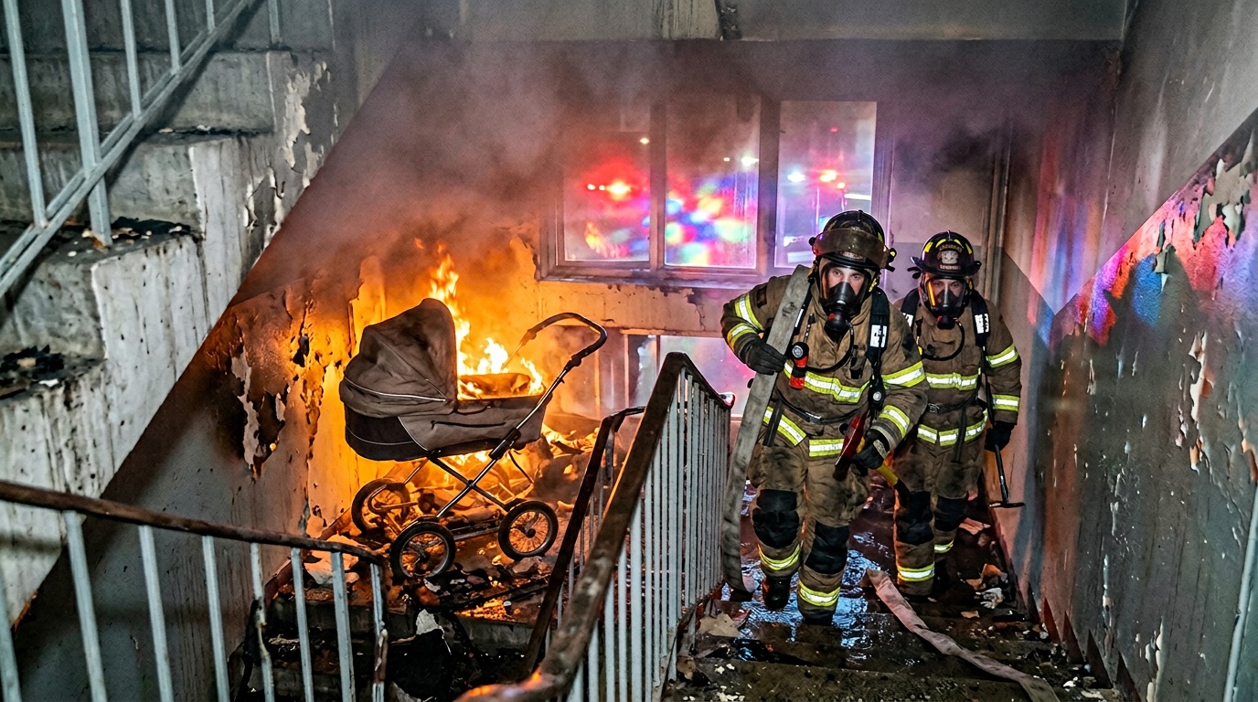 Explosion i barnvagn i Mellerud – kvinna förd till sjukhus