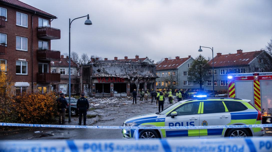 Explosion i södra Göteborg – byggnad skadades, ingen gripen