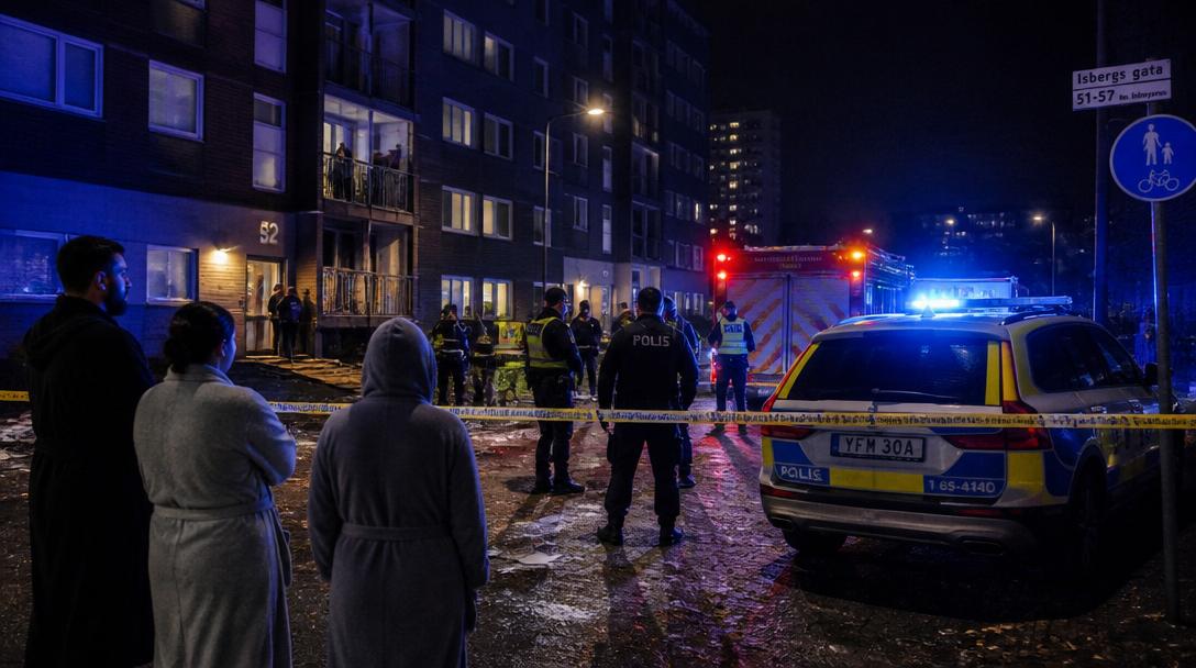 Explosion i trapphus i Malmö – inga personskador rapporterade