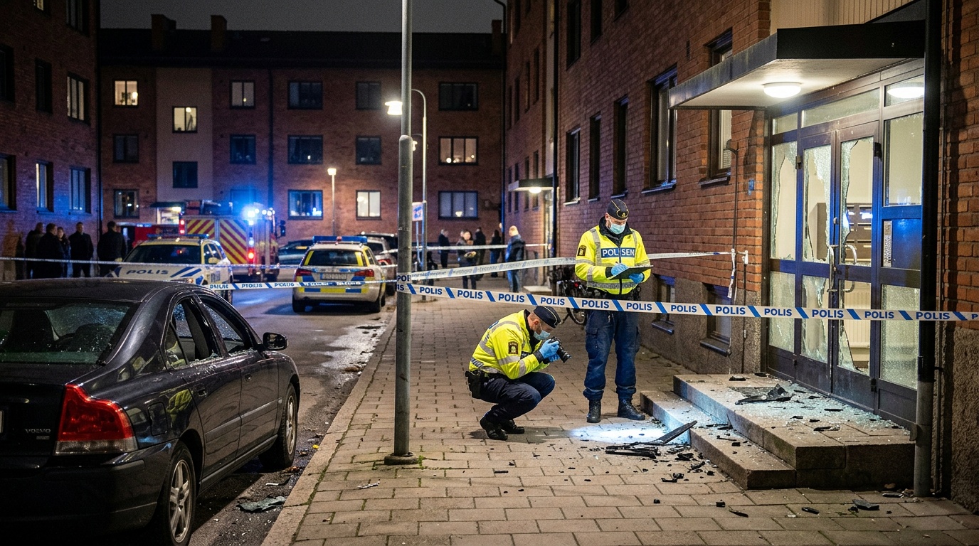 Explosion på Haga Kyrkogata i Göteborg, ingen person skadad