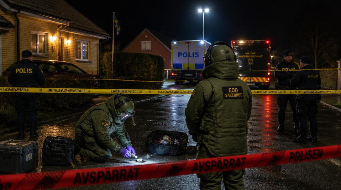 Explosion vid fastighet i Växjö – inga skadade men materiella skador