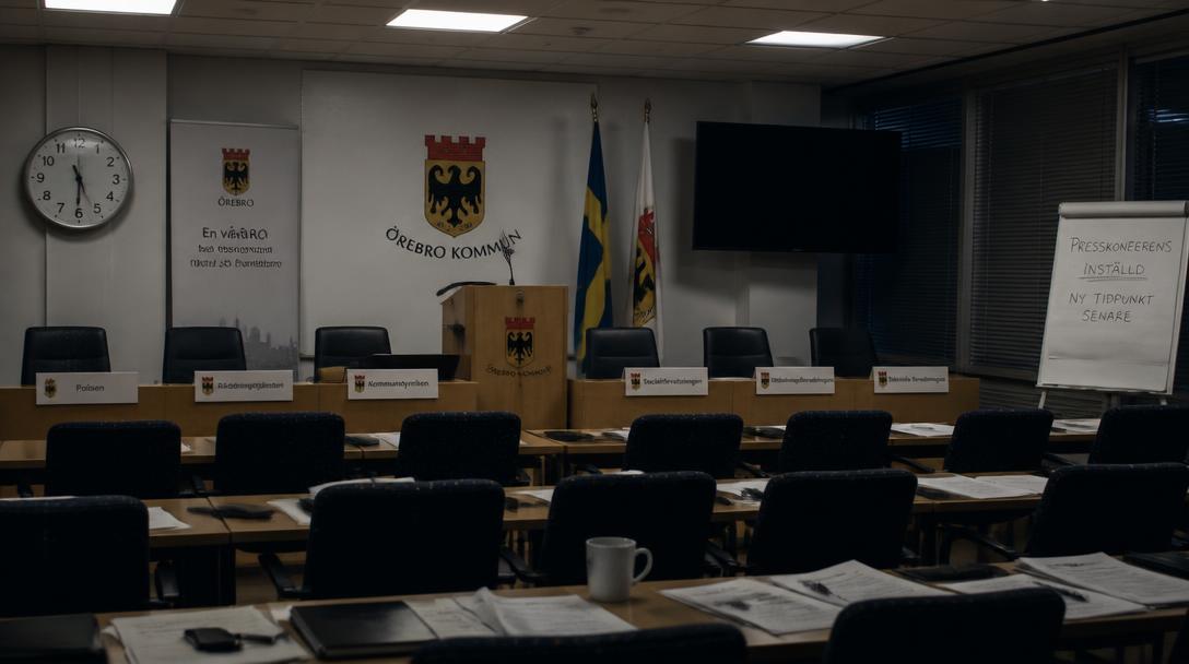 Fagersta kommun och polis håller pressträff om svärdattack på Brinellskolan