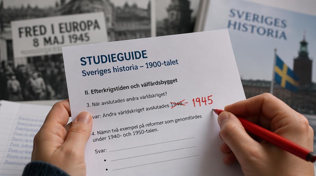Faktafel om FN:s bildande hittades i material till medborgarskapsprov
