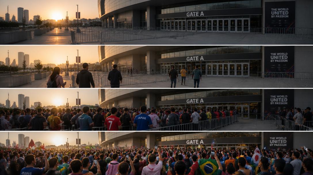 Fans köade från klockan 06 till Bad Bunny på Strawberry Arena