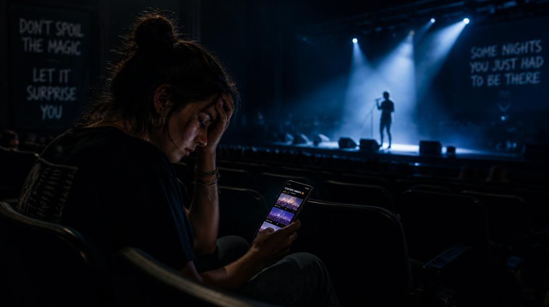Fans kräver "spoilervarning" för konsertklipp på sociala medier