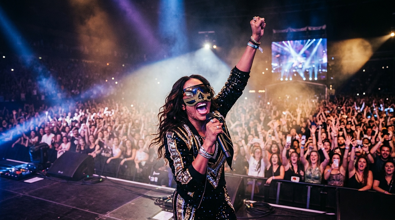 Felicia vinner Melodifestivalen 2026, trots feber, och öppnar för att ta av masken i Eurovision