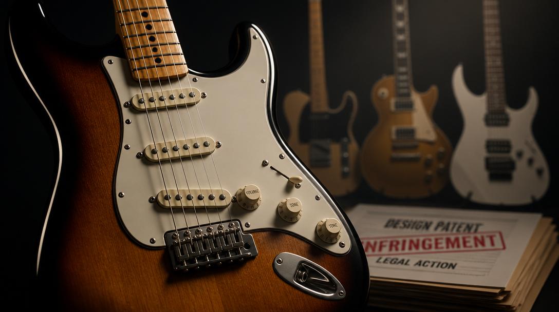 Fender stämmer gitarrtillverkare för att kopiera Stratocaster-designen