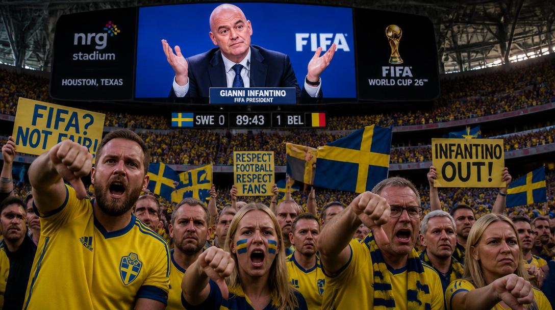 Fifa-chefen buades ut under Sveriges VM-match i Houston