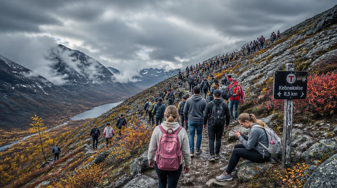 Fjällräddare vädjar till nybörjare: "Börja inte med Kebnekaise"