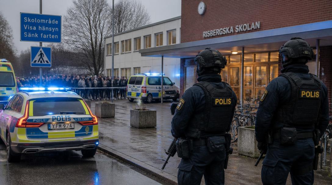 Flera skadade i svärdattack mot skola i Fagersta – misstänkt gripen