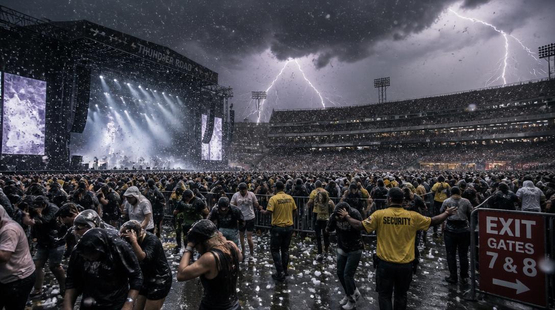 Flera skadades när hagelstorm avbröt Bad Bunny-konsert i Milano