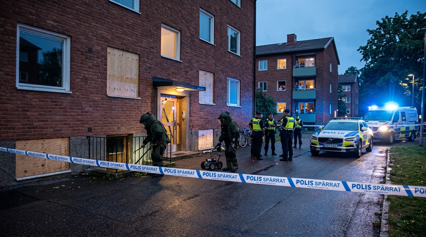 Flicka i övre tonåren anhållen efter att polisen hittat handgranater i Arlöv