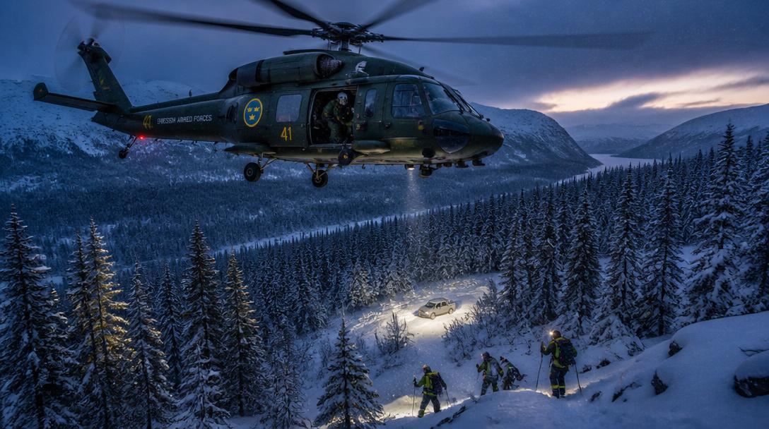 Försvaret kallas in i sökandet efter man som försvann under bärplockning nära Jukkasjärvi