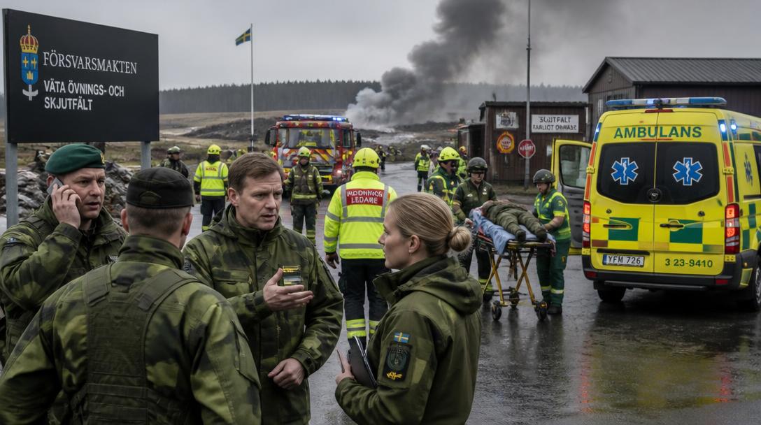 Försvarsmakten bekräftar: Anställd personal skadad i explosion vid Karlsborg