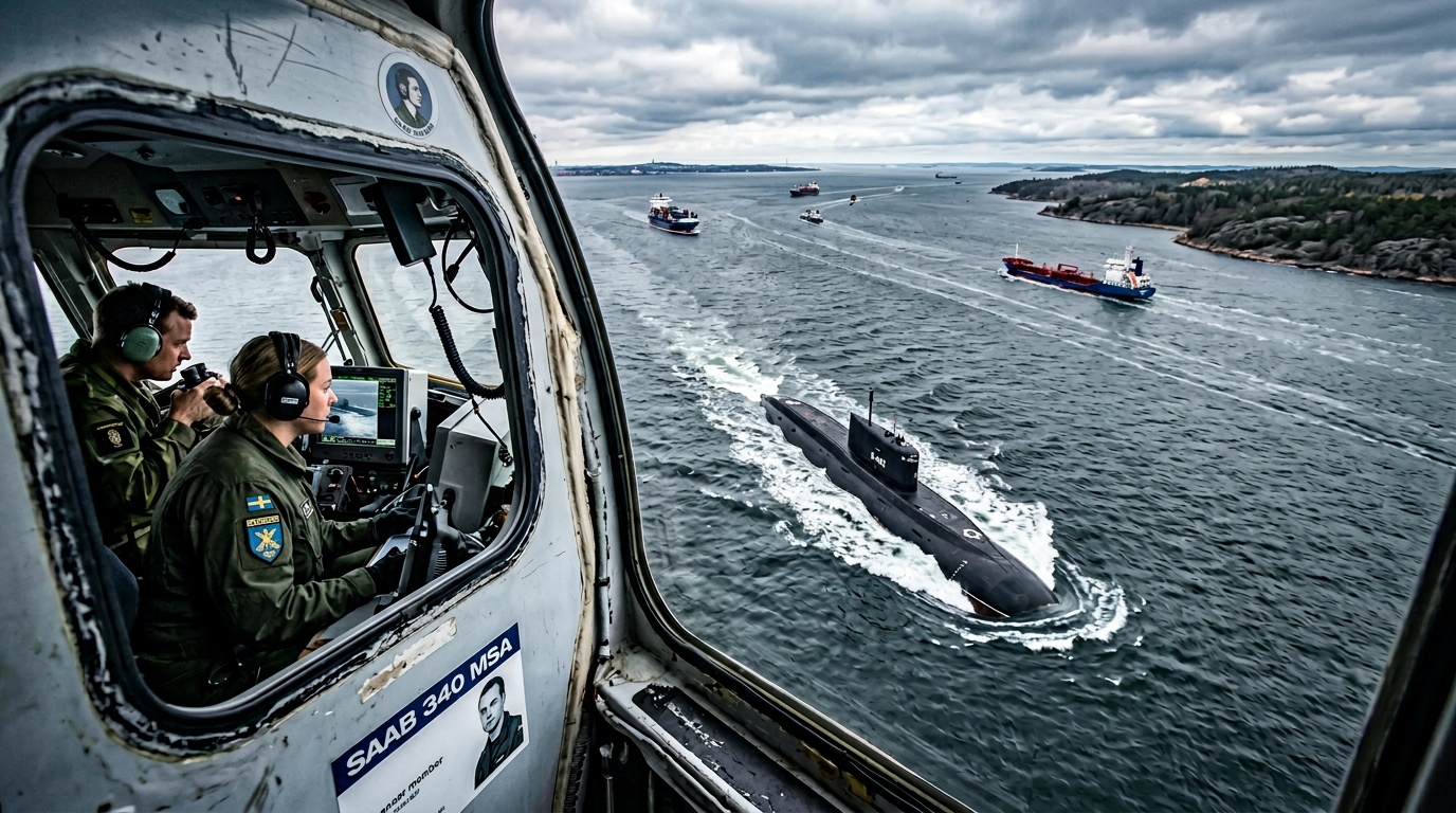 Försvarsmakten följer rysk ubåt av Kilo-klass genom Östersjön