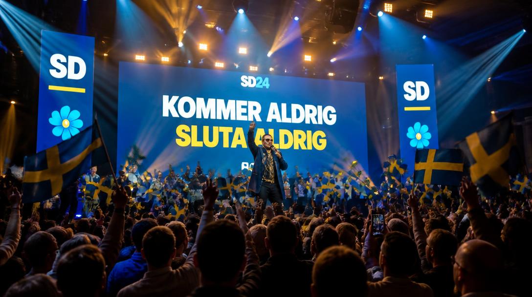 Fröken Snusk och Jimmie Åkesson släpper gemensam låt på SD:s valmöte