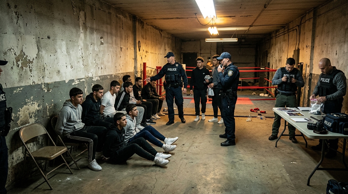 Fyra anhållna efter illegalt kampsportsevent kopplat till högerextremism utanför Varberg