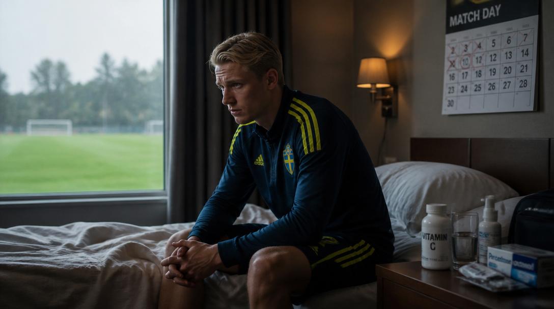 Gabriel Gudmundsson isolerad på hotellet inför VM-premiären mot Tunisien