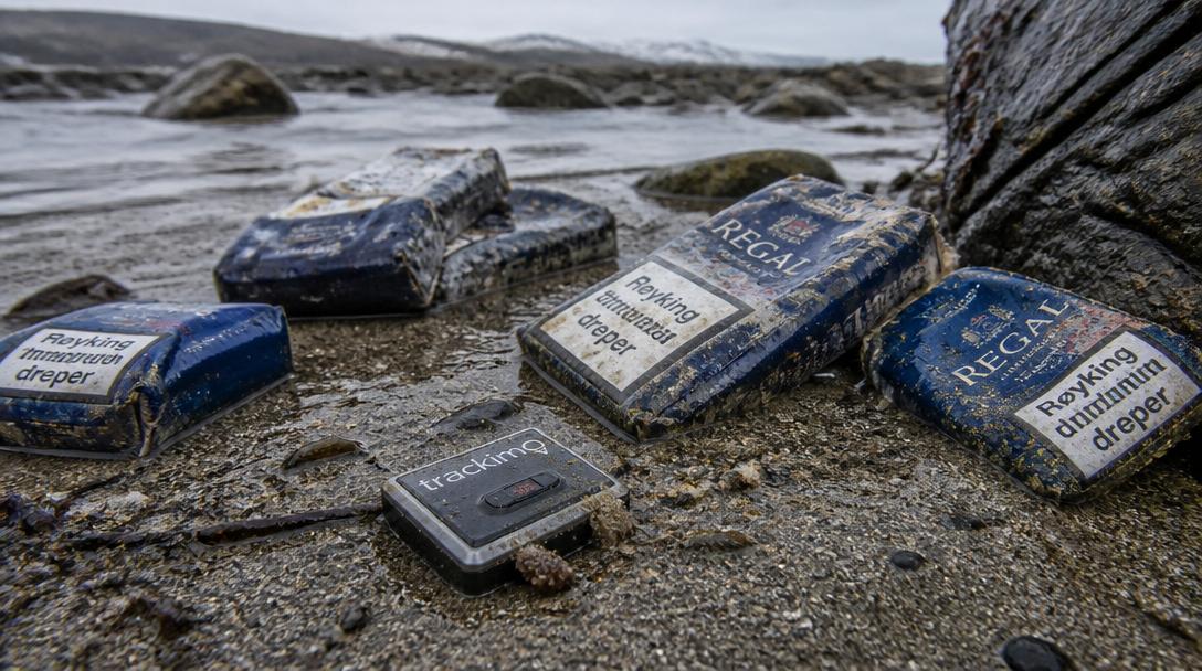 GPS-utrustade smuggelcigaretter flöt i land på Öland för andra gången på en månad