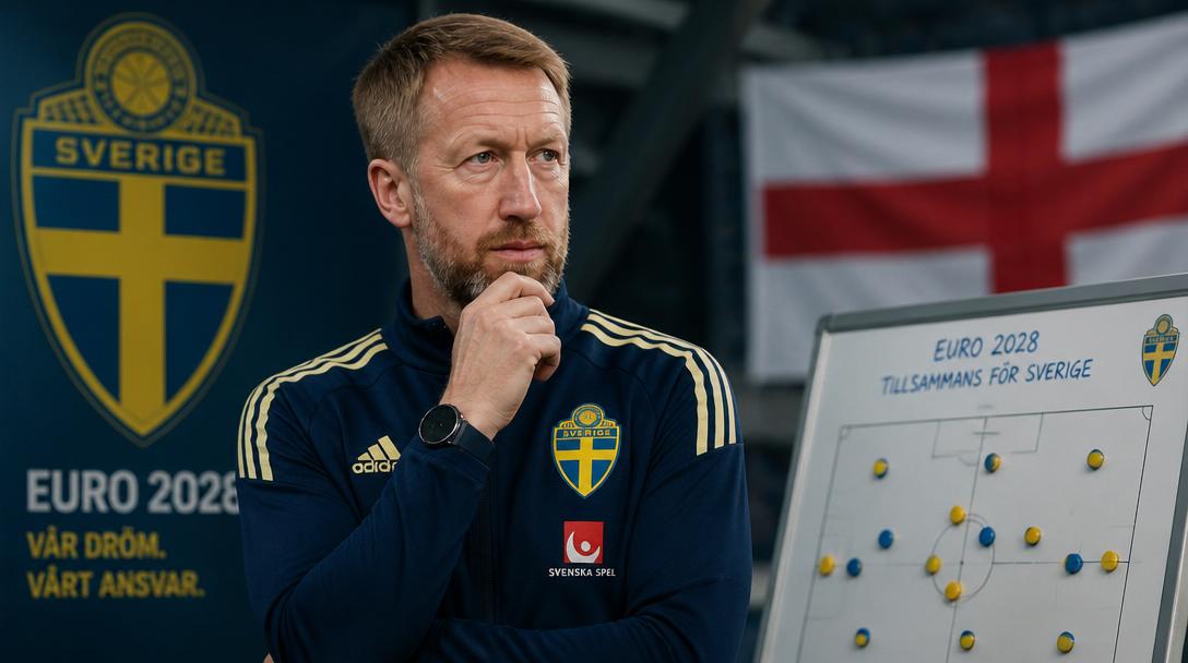 Graham Potter lovar att stanna som förbundskapten till EM 2028