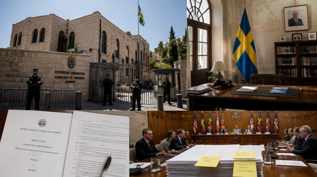 Gripen svensk förd till Israel för förhör efter flottiллаinsats