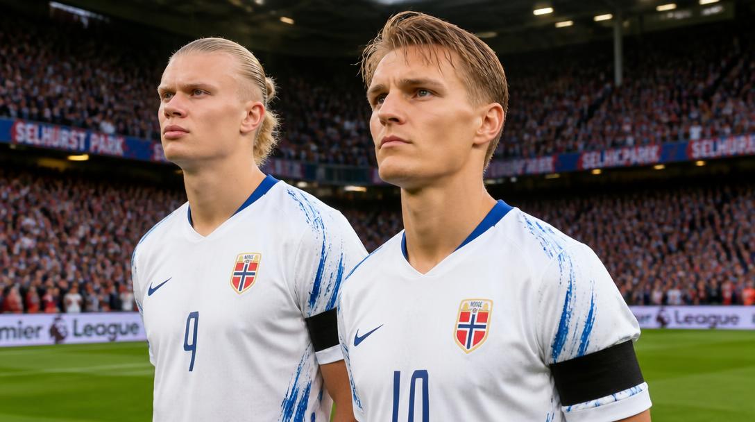 Haaland och norska Premier League-spelare bär sorgband efter kung Haralds död