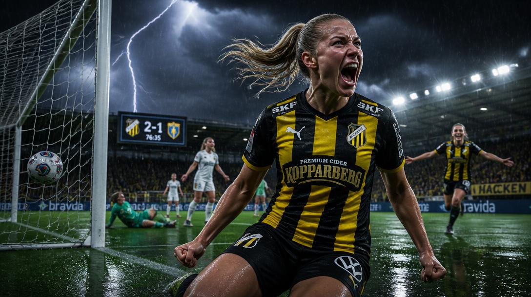 Häcken slog AIK med 4–1 efter blixtuppehåll och utökar serieledningen