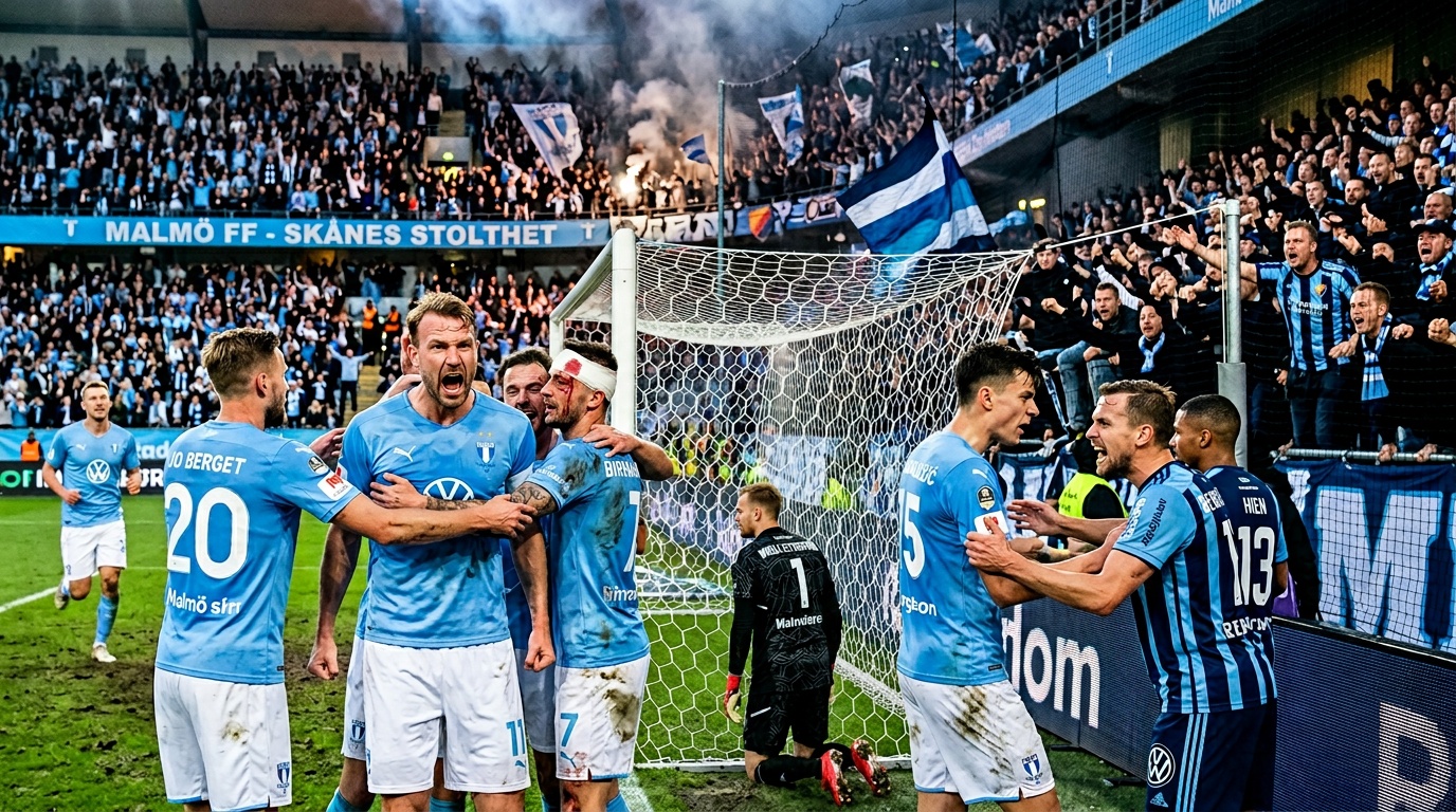 Haksabanovic avgjorde för MFF, bråk utbröt efter slutsignalen