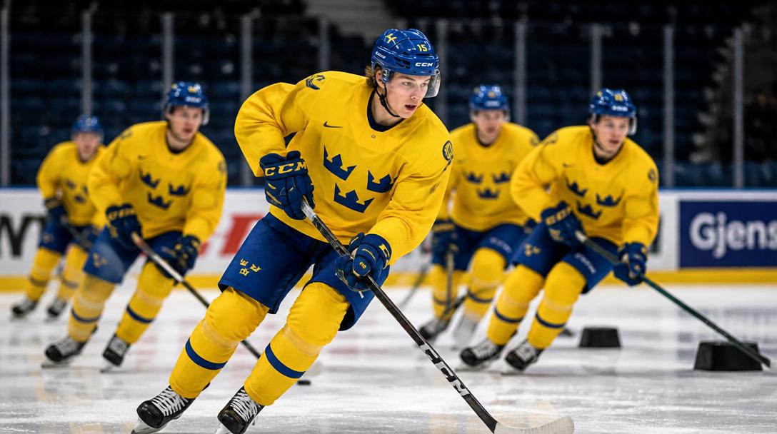 Hallam tar med 13 VM-debutanter och fem juniorer till ishockey-VM i Tyskland