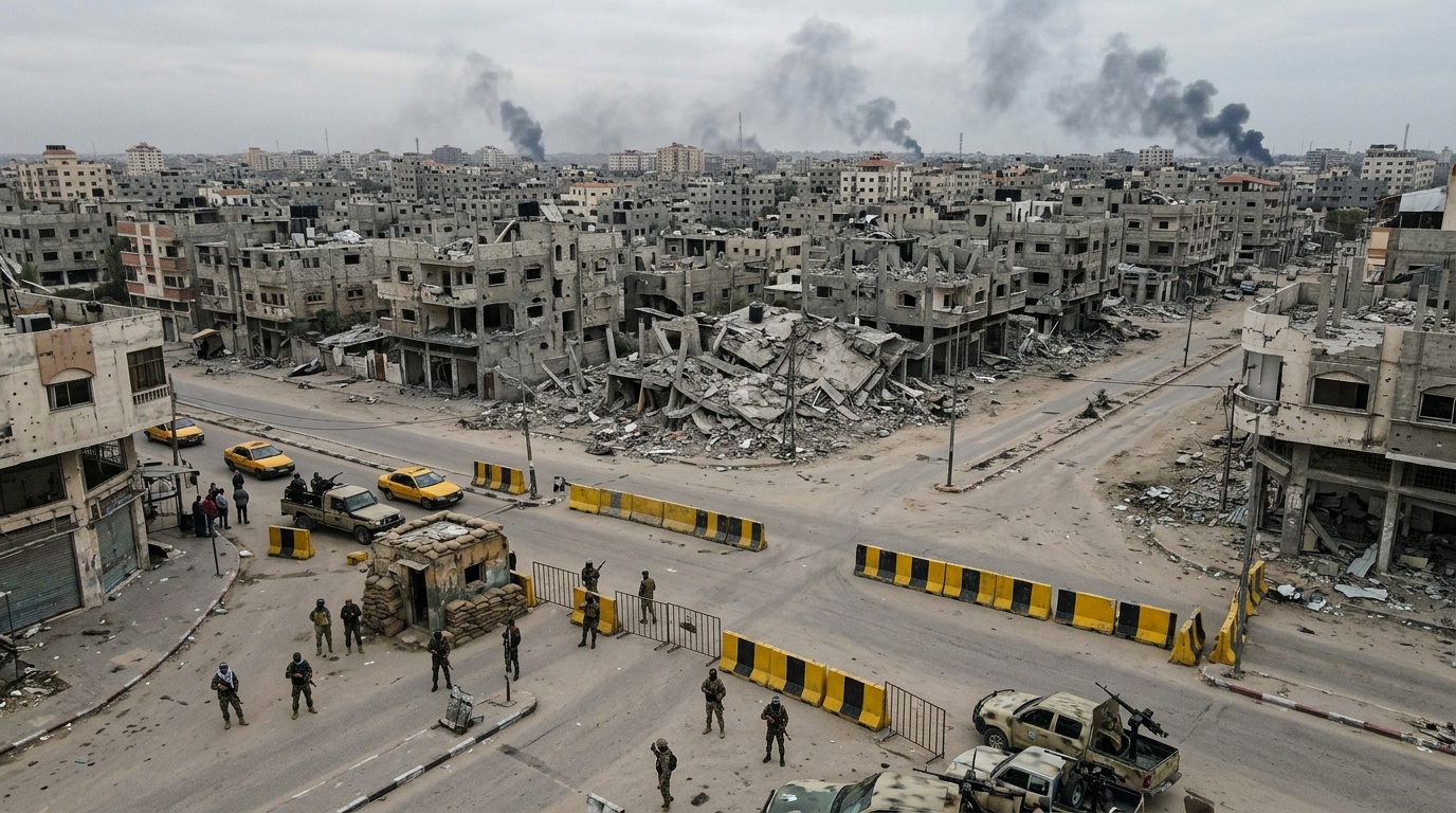 Hamas bygger upp administration och poliskår i Gaza medan Israel fokuserar på Iran