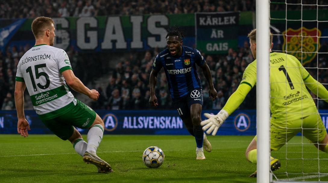 Hammarby föll mot Gais med 0–2 efter tabbe och utvisning