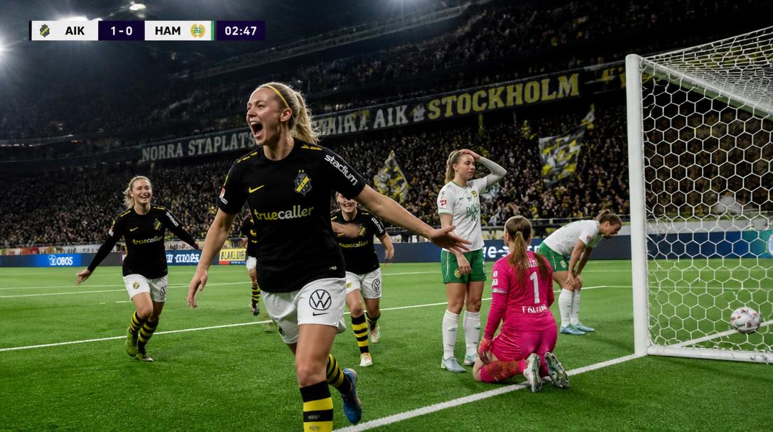 Hammarby förlorade derbyt mot AIK med 2–1