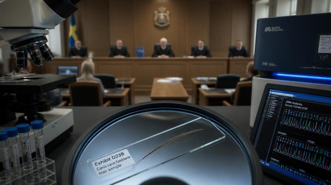 Hundhår på skorna kopplar misstänkt mördare till Gaboro-brottsplatsen