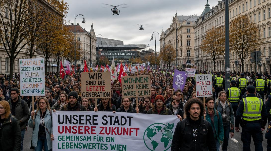Hundratals protesterade i Wien mot Israels Eurovision-deltagande