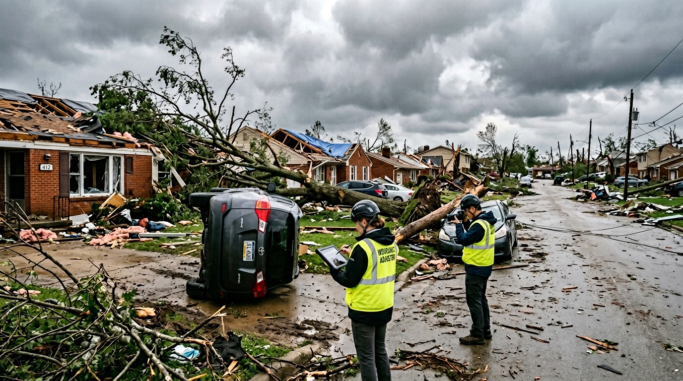 Hundratals skadeanmälningar efter stormen Dave, fler väntas