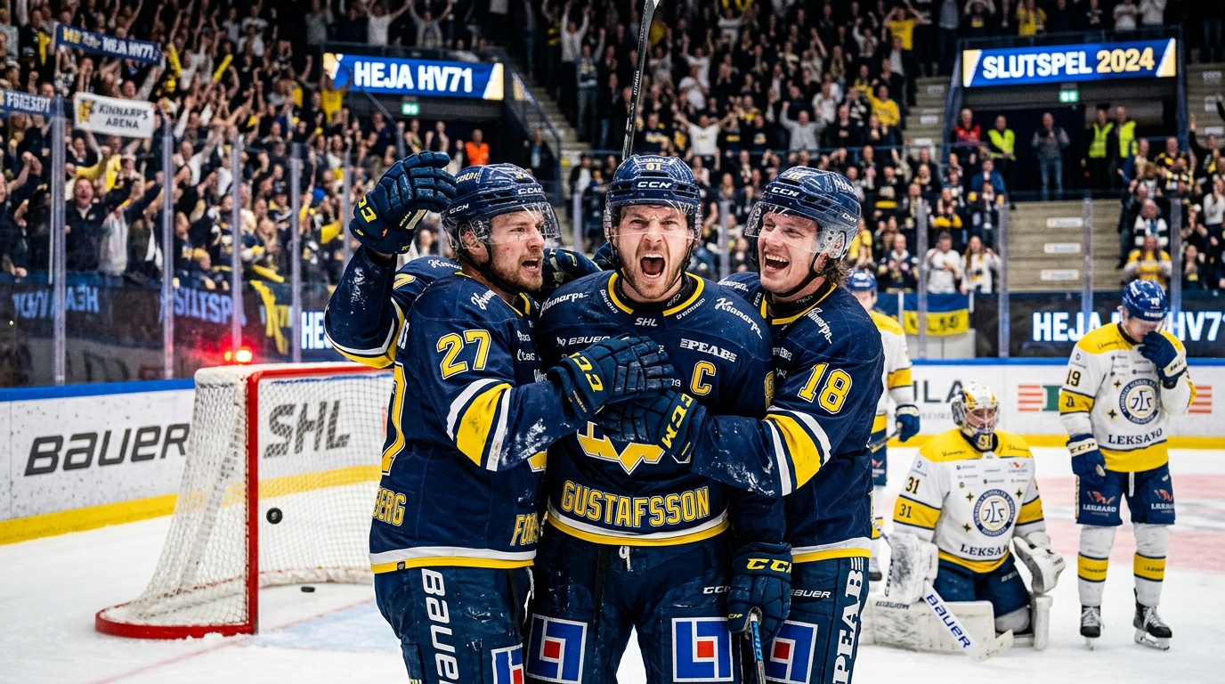 HV71 leder ångestkvalet mot Leksand efter 2–1 på hemmaplan