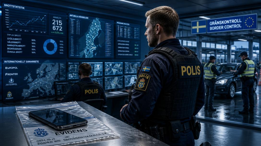 Inbrott och stölder minskar kraftigt – kriminella varnar varandra för Sverige
