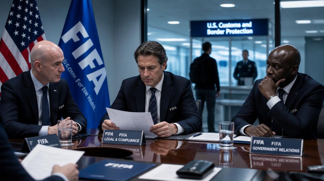 Infantino säger att folk borde "chilla" efter att domaren Artan nekats inresa till USA