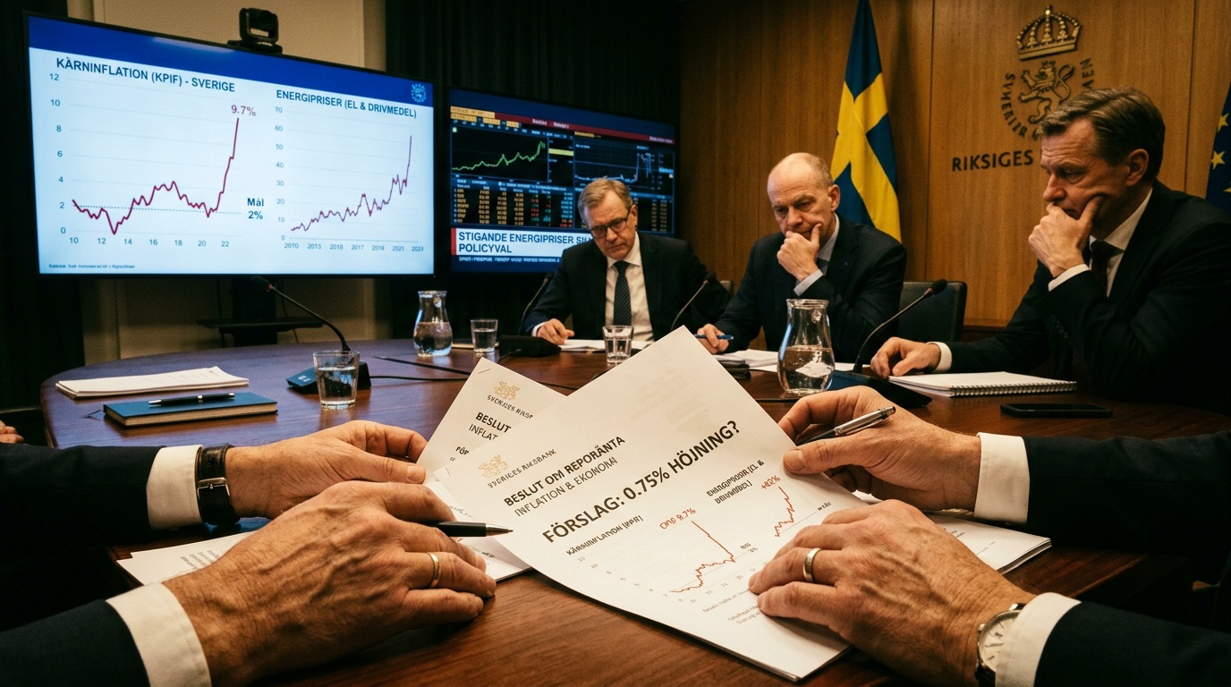 Irankriget tvingar centralbanker att tänka om, räntesänkning utesluten i Sverige
