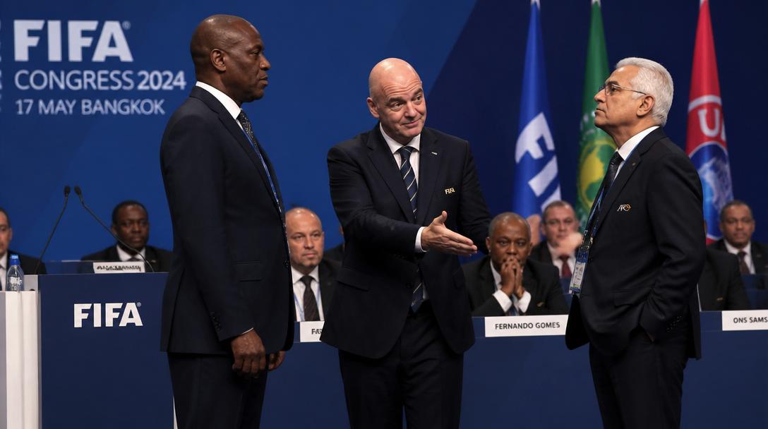 Israel och Palestina vägrade skaka hand på Fifas kongress
