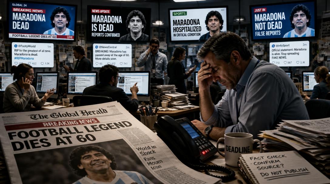 Italiensk fotbollslegend dödförklarades felaktigt i italienska medier