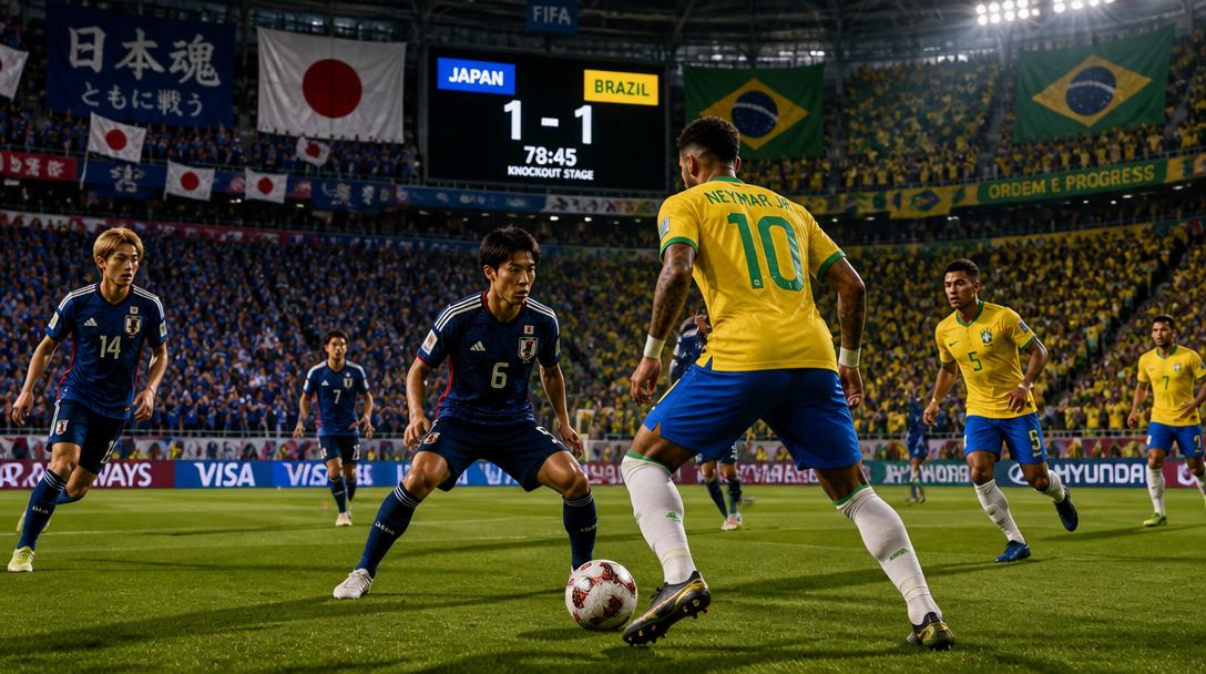 Japan möter Brasilien i VM-sextondelsfinal klockan 19