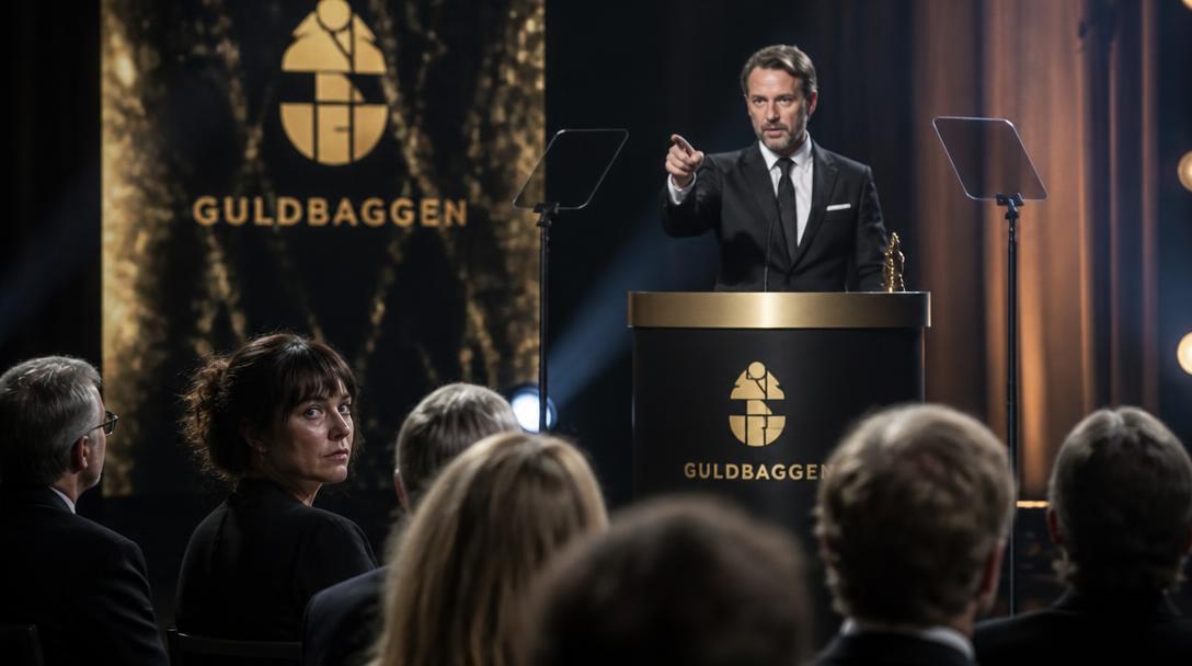 Joakim Lundell vann årets manliga programledare på Kristallengalan