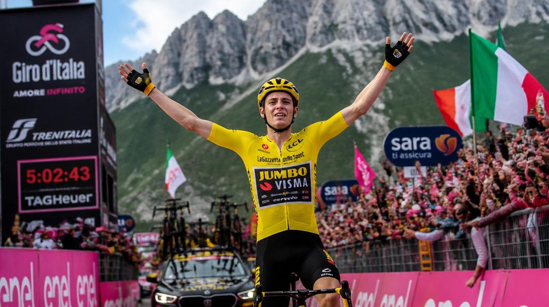 Jonas Vingegaard historisk med seger i Giro d'Italia