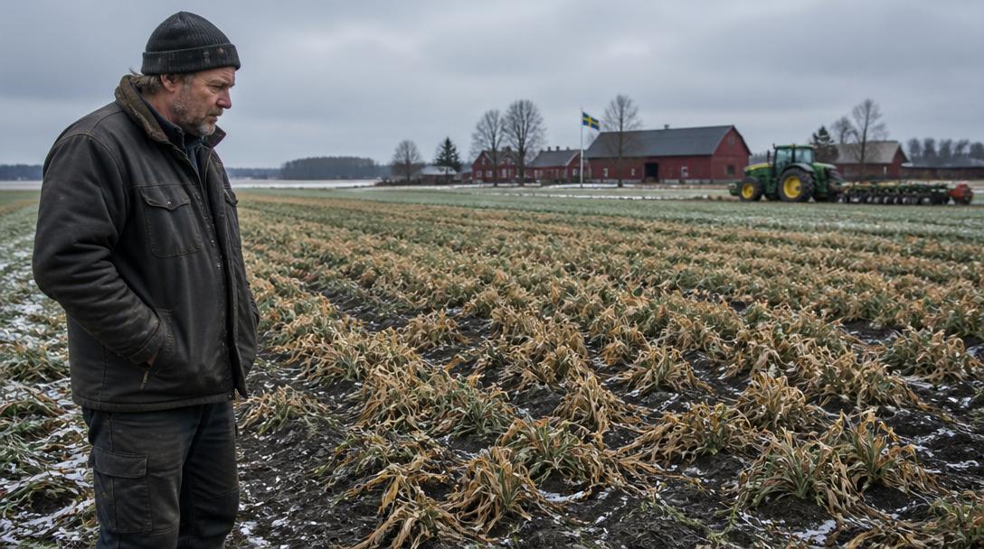 Kall vinter väntas ge 20 procent sämre spannmålsskörd och högre matpriser